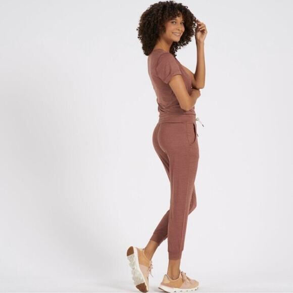 Vuori Women's All Day Romper Terracotta Heather Athleisure Size Small - Picture 2 of 8